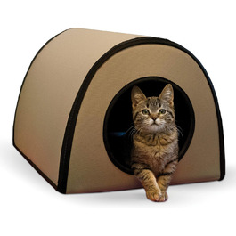 Теплий водонепроникний будиночок для котів K&H PET PRODUCTS для вулиці