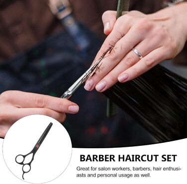 Професійна ножиця для стрижки волосся та текстуризації - чорний колір (2 шт.)