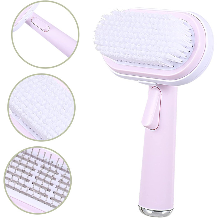 Щітка для котів BESPORTBLE з масажною функцією для догляду за шерстю, видалення шерсті, аксесуари для чищення котів з ергономічною ручкою
