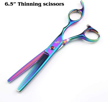 Професійний набір для стрижки собак, 16,5 см, нержавіюча сталь, довговічний. Включає витончувальну ножицю та гребінець для догляду за шерстю. Ідеальний інструмент для грумінгу собак та котів.