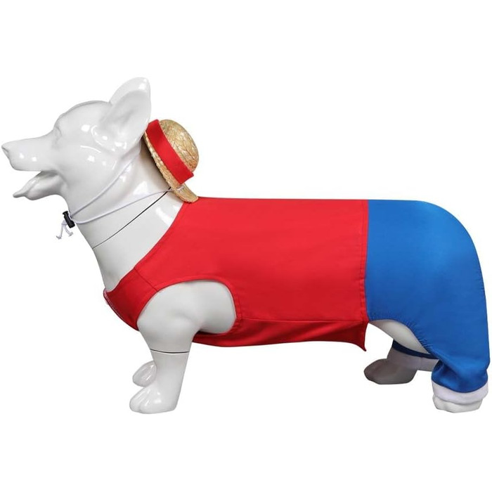 Костюм для собак, кумедний, косплей, костюми на Хелловін, червоний, поліестер, розмір Small
