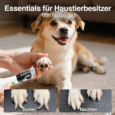 Електричний точило для собачих кігтів WORKPRO - точило для кігтів для собак, котів, 3 отвори, 6 швидкостей