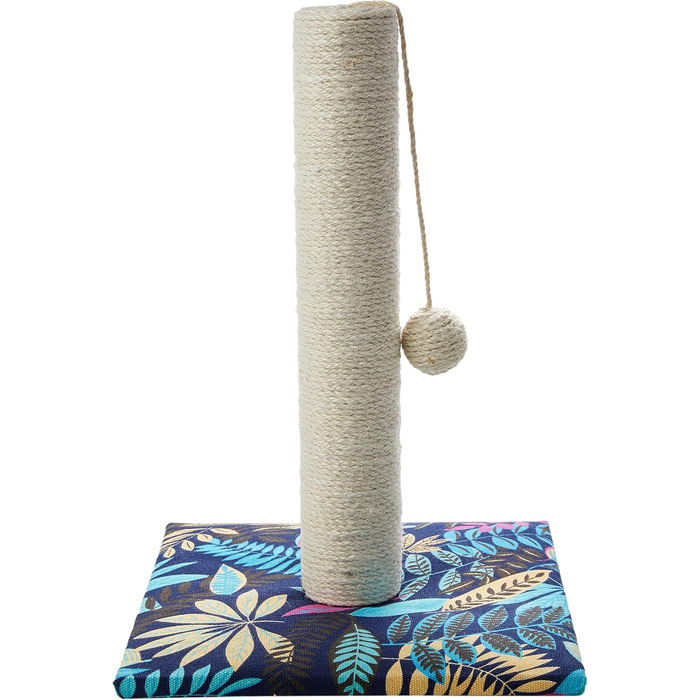 Драбина для котів Croci з картону, закрита коробка з двошаровою поверхнею для дряпання, 42x35x50 см, 1 шт. (Колір: Листя)