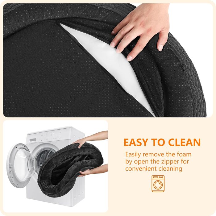 Кругле ліжко для собак та котів, зручне та миється, Ø 60 см, темно-сірий кошик для собак, ліжко-подушка, 60x60x18 см