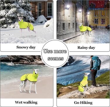 Водонепроникна куртка для собаки Віндхаунд, захист від вітру, зелена M (довжина спини 56-58 см)