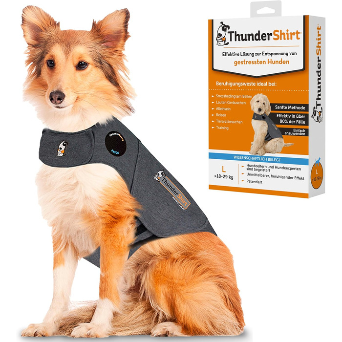 Мантія для собак Petlife Thundershirt, розмір L, сіра
