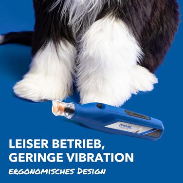 Dremel 7350: Шліфувальник для кігтів домашніх тварин (собаки, коти) з акумулятором 3.6V, USB-кабель, 2 насадки