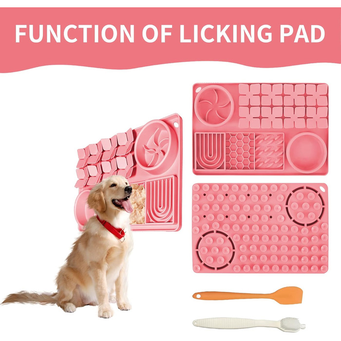 Силіконова килимок-головоломка для собак та котів з присосками, повільний набір для годування, інтерактивна килимок для носа, навчання пошуку їжі