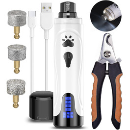 Електричний точило для собачих кігтів YABIFE - тихе точило для собак та котів, 3 швидкості