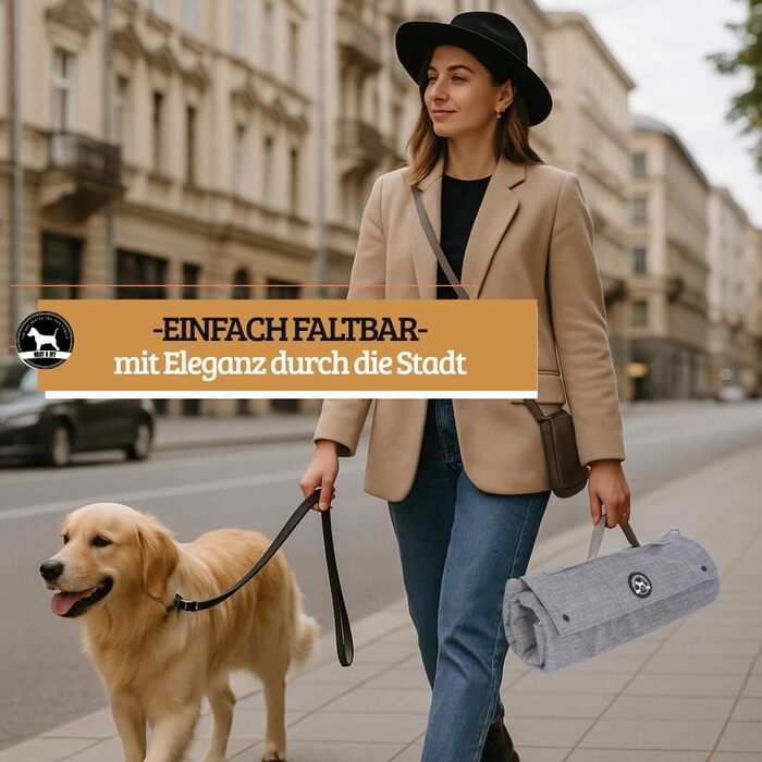 Лежанка для собак Abby & Ivy 90x70 см - складана, миюча, для подорожей та авто. Лежанка для маленьких та середніх собак, з неслизьким покриттям