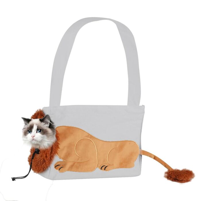 Сумка-переноска для котів та кошенят, весела переноска з шнурком, дихаюча сумка через плече для маленьких собак та котів