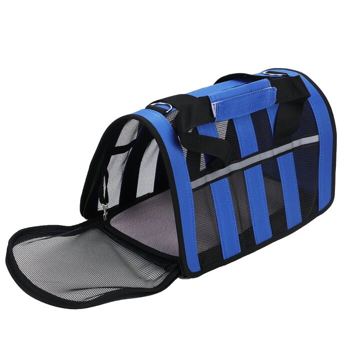 Транспортна сумка для тварин ITODA: переноска для собак та котів, водонепроникна, 43 x 27 x 26 см, блакитна
