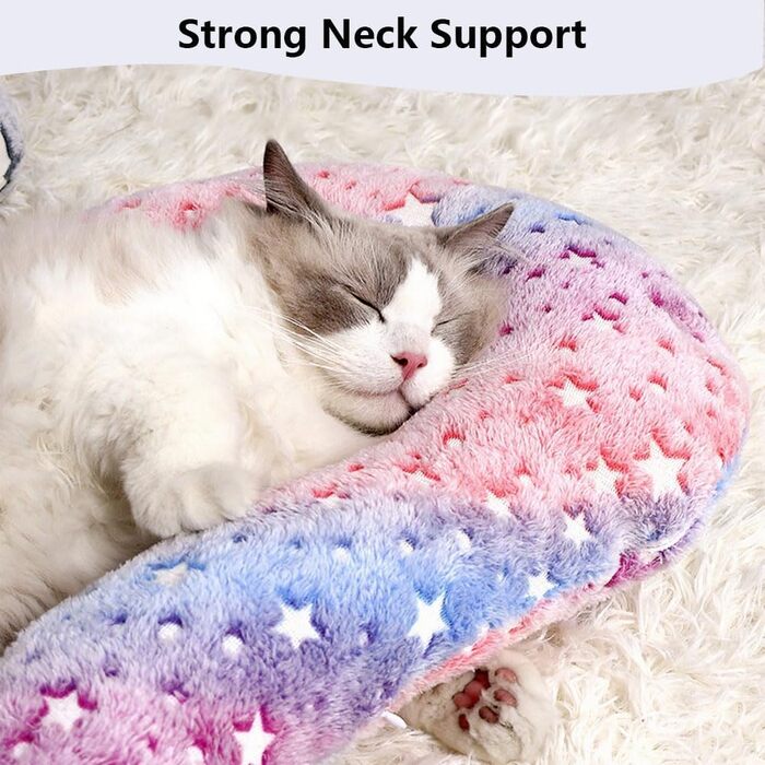 Подушка для собак CHULPET, велика, знімний чохол, світиться в темряві, м'яка підголовник для глибокого сну