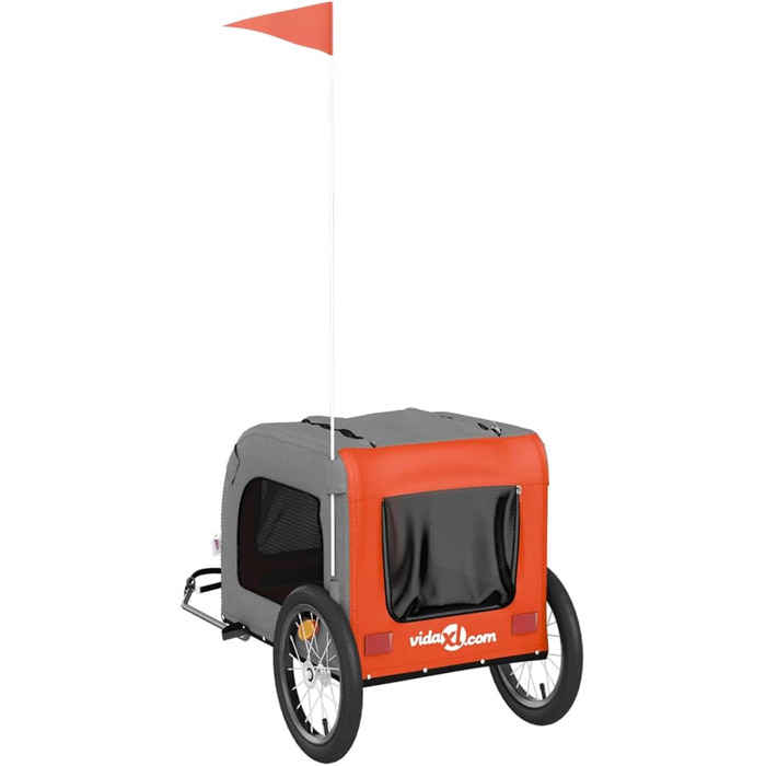 Собачий амулет Oxford з міцним металевим каркасом та PVC-дах, вантажопідйомність до 45 кг - Оранжевий/Сірий Model93830