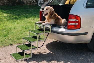Сходинки для собак у машину: складані, 5 сходинок, до 77 кг, з антиковзким покриттям