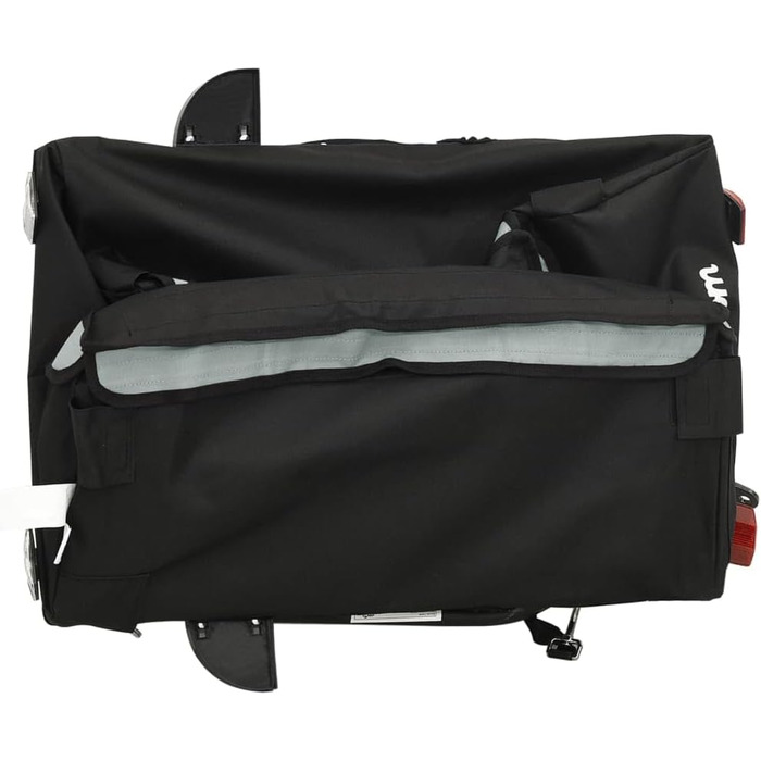 Причіп для велосипеда, переноска для собак, чорно-сірий, 30 кг, для щоденного транспортування, легко монтується