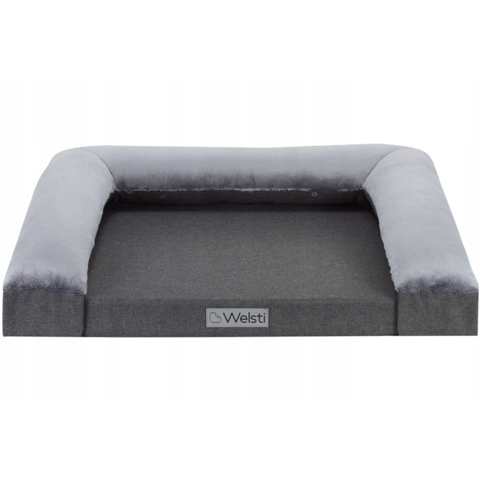 Ліжко для собак 2в1 (диван та матрац) Welsti, 70x50 см, м'яка підстилка-подушка