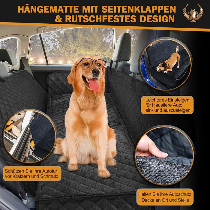 Захисний килимок для собак у автомобіль - Moveland, антиковзаюча, водонепроникна, для авто, вантажівок та SUV