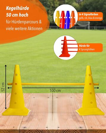 Набір для аджиліті SPORTIKEL24: 4 перешкоди для собак, коней та дітей (50 см, 100 см)