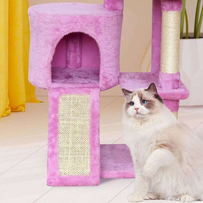 Дерево для котів MIAO PAW, 11 рівнів, з сизалевими стовпами, ігровим центром, лежаком та платформою для стрибків, для дому