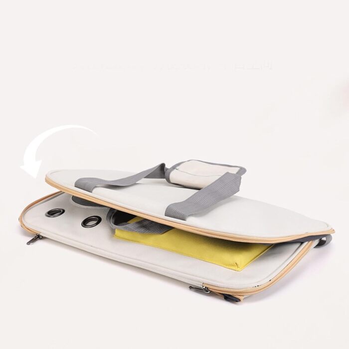 Трансформер для собак та котів Topyond - переноска для тварин з великим об'ємом, вентиляційним вікном та регульованим ременем, водовідштовхуючий оксфорд, жовтий