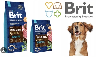 Сухий корм для собак BRIT Premium By Nature Sensitive Ягня, 15 кг