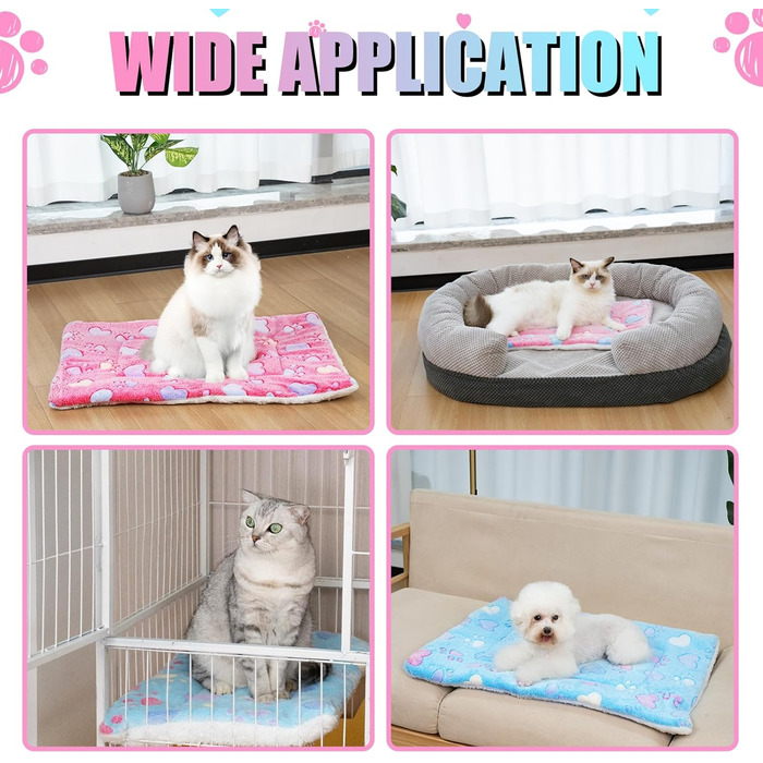 М'який лежак для собак та котів MICOOYO, фліс, 61 x 41 см, 2 шт.