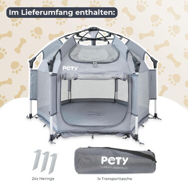 Клітка-переноска для собак Pety - 100x60 см, антрацит. Переноска для собак, вольєр для кемпінгу, вольєр для дому та відпочинку