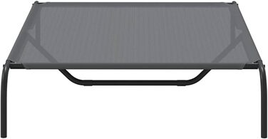 Підвищене собаче ліжко vidaXL 110x65x20 см Textilene та сталь. Собаче ліжко, лежанка, диванчик для собак, лежанка для домашніх тварин, місце для сну собаки, зовнішнє собаче ліжко