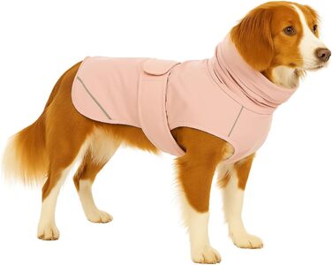 Зимний теплий нашийник для собак Flamingo Cujo Grün (30 см) – поліестер, водовідштовхувальний, ізотермічний, з клямками, світловідбивачі, отвір для шлейки