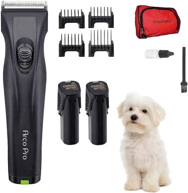 Машинка для стрижки собак Arco Pro акумуляторна від Rotschopf24, XL, 2 акумулятори, у комплекті сумка. 44204