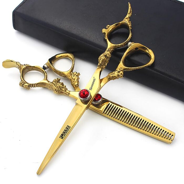 Професійні ножиці для перукарів Sharonds 6 дюймів (2 шт.) - набір для стрижки та филирування, нержавіюча сталь