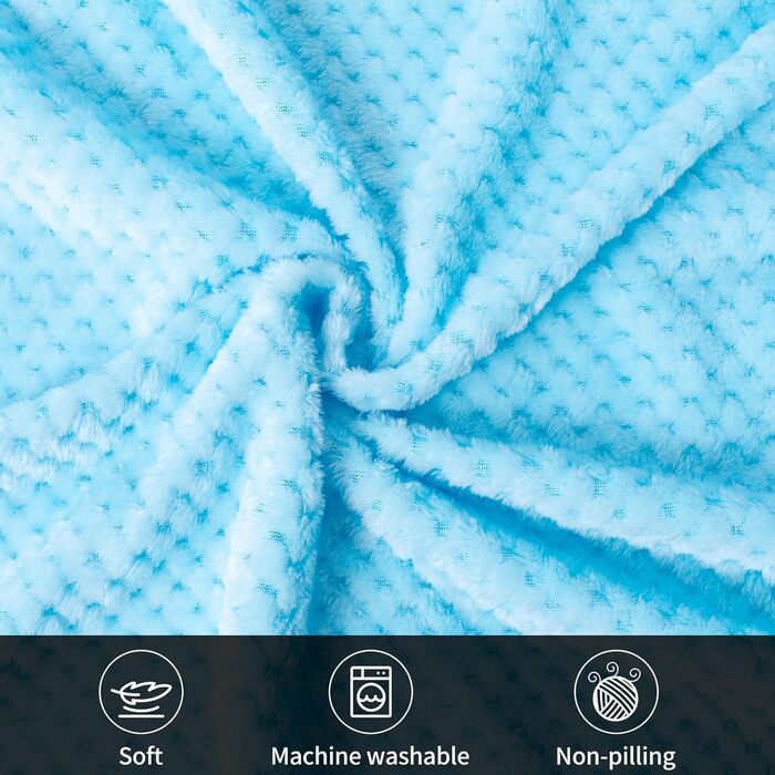 Двошарові ковдри для собак та котів SLSON, 70x100 см (блакитний та рожевий)