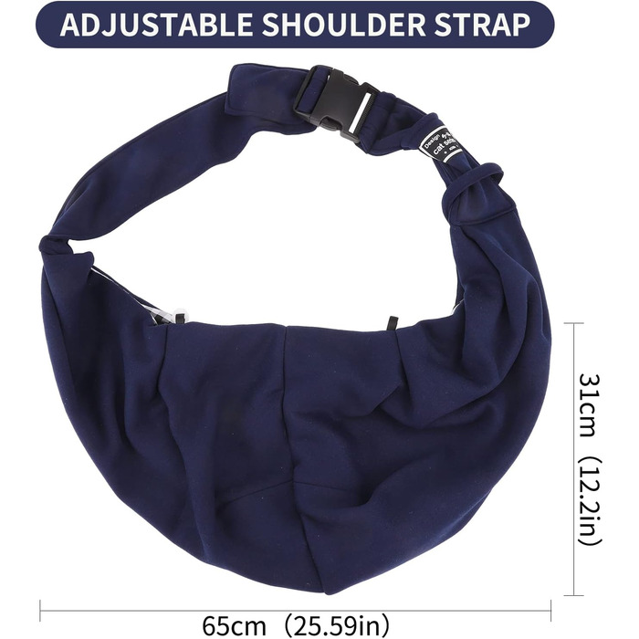 Транспортна сумка для собак та котів з плечовим ременем, для маленьких собак, для подорожей на відкритому повітрі, блакитна