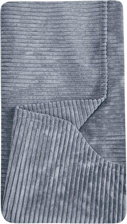 4L Textil М'яке собаче ліжко з корду Hugo Premium-LINE, ортопедичне, для маленьких собак, з піною з пам'яті, знімний чохол, плюшеве (темно-сірий, 60x40 см)