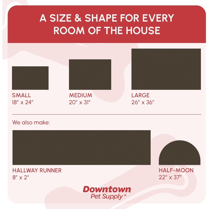 Килимок для собак My Doggy Place з мікрофібри для брудних лап, 91.4 x 66 см, швидковисихаючий, вбираючий, для прання та сушки в машині, з антиковзким гумовим покриттям (91 x 66 x 3 см, Чорний з відбитком лапи)