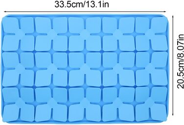 Килимок для котів та собак, силіконовий, антиковзкий, slow feeder для годування, блакитний