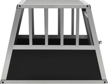 Транспортна переноска для собак Gecheer, складана переноска для великих собак XXL, алюміній та MDF, для безпечного транспортування в автомобілі (54 x 69 x 50 см)