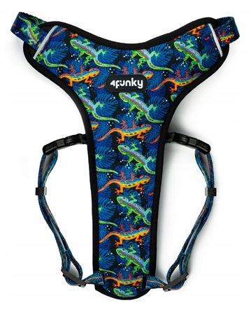 Шлейка Guard Comfort Wild Gecko від 4Funky | Регульована, для малих собак (розмір XS)