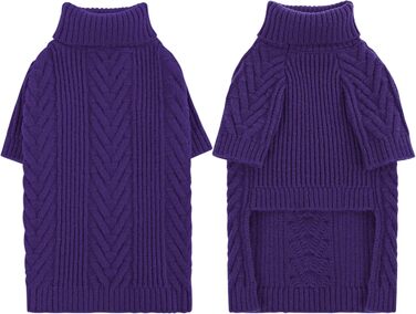 Теплий в'язаний пуловер для собак Preferhouse: рожевий, 4XL (X-Large)