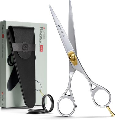 Набір професійних ножиць для стрижки волосся Suvorna 5.5 дюймів (2 шт.) - ножиці для фрізурів, барберські ножиці, ножиці для проріджування