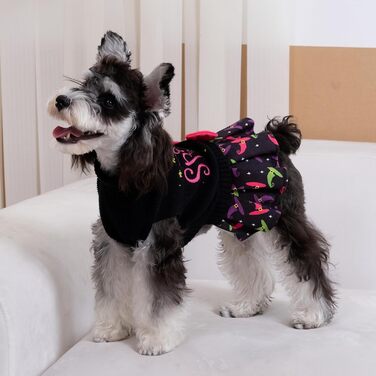 CuteBone Синій собачий светр з сніжинками, одяг для цуценят, зручні толстовки та зимові куртки для собак, отвір для повідка DS72-DE (L, Halloween 3)