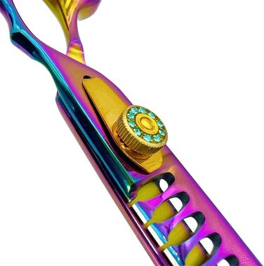 Професійна ножиця для грумінгу собак, 21 см - ножиці для витончення шерсті та стрижки, чорного кольору