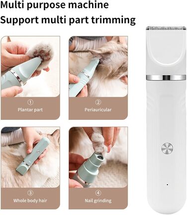 Набір для догляду за собаками 4-в-1: електрична машинка для стрижки, ножиці, інструменти для грумінгу котів та цуценят вдома