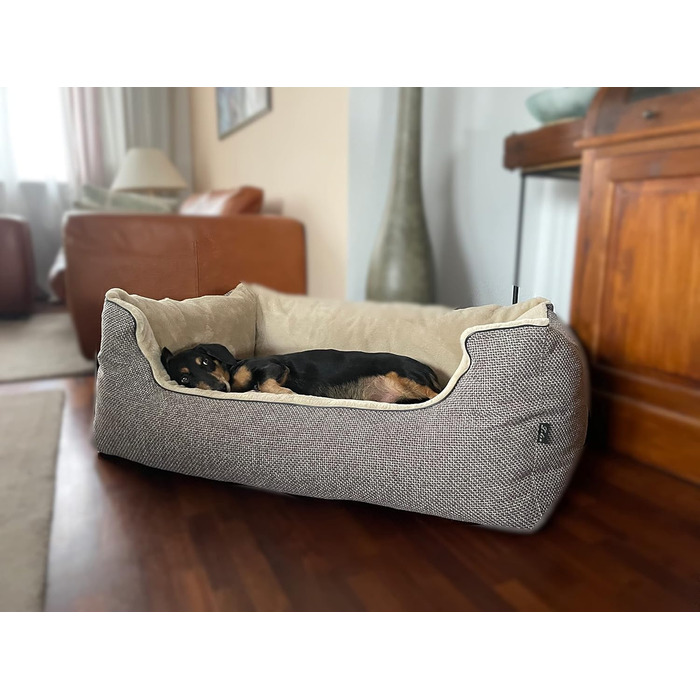 Lebon Hundebett Louis Plus: ортопедичне ліжко для собак, 3 розміри (80/100/120 см), Made in EU, 3 кольори, коричневий (L)