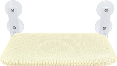 Крісло-гамак для котів Gearific на вікно, розкладне, з 4 присосками, міцним каркасом та дихаючою сіткою (Бежевий, 45 x 30 см)