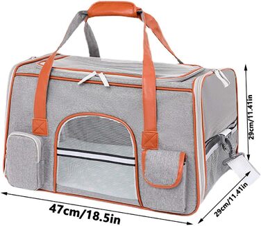 Транспортна переноска для собак та котів, складна, для подорожей в авто, сумка-переноска для тварин