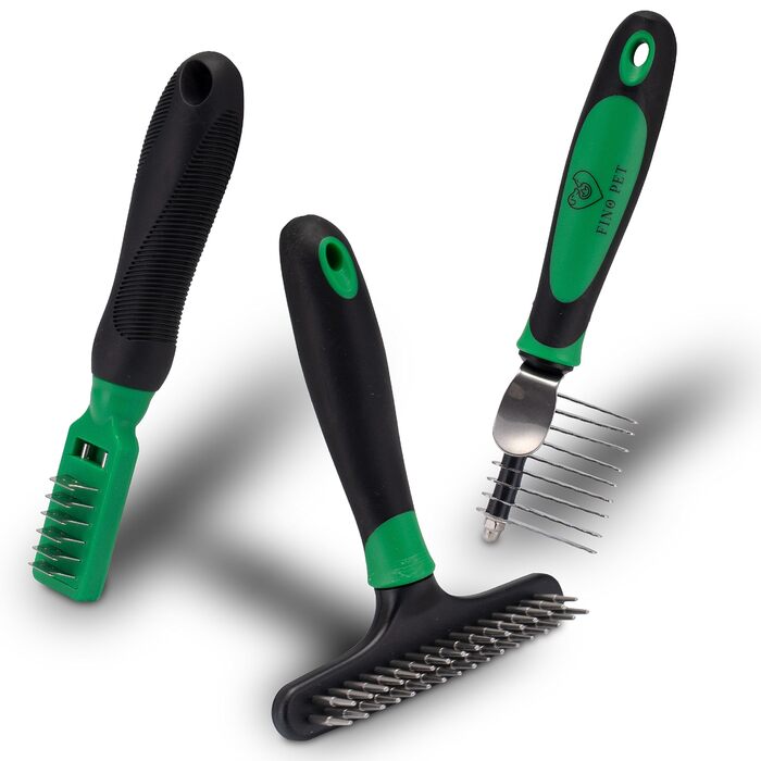 Набір для видалення шерсті для собак та котів: щітки для довгої та короткої шерсті, видалення підшерстка, гребінці