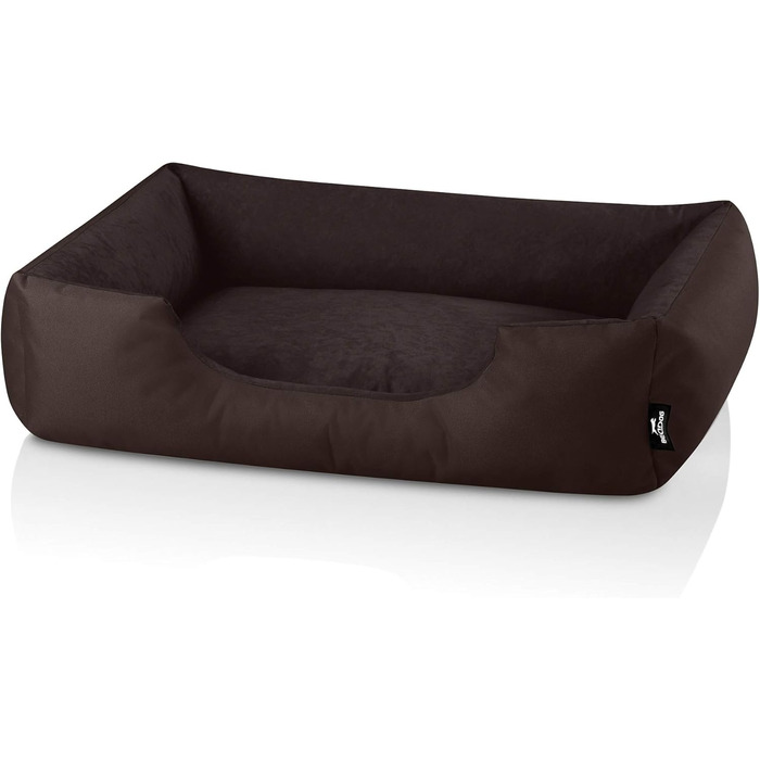 BedDog Zara: лежанка для собак середнього розміру, XL, 80x65x18 см, коричнева