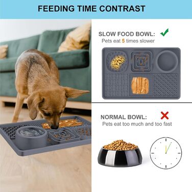 Килимок для собак Leckmatte, силіконовий, антиковзкий, для грумінгу та тренувань (Blue)